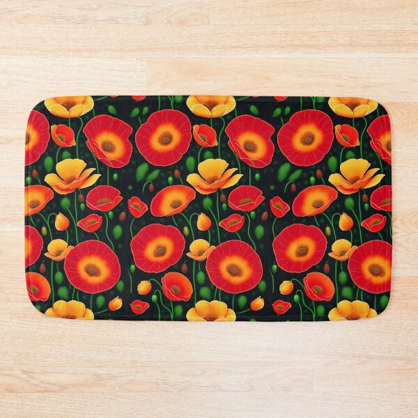 Artikelvorschau, Rote Mohnblumen Wildblumen Art.-Nr entworfen und verkauft von Digi Artworks Store.