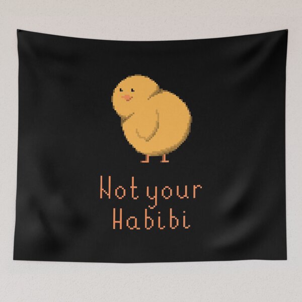 Item preview, Not your habibi pixel art designed and sold by anycolorart.