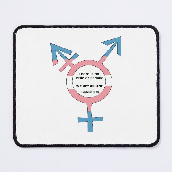 Item preview, Affirming Transgender Pride Artwork with Bible Quote designed and sold by BackgroundPixel.