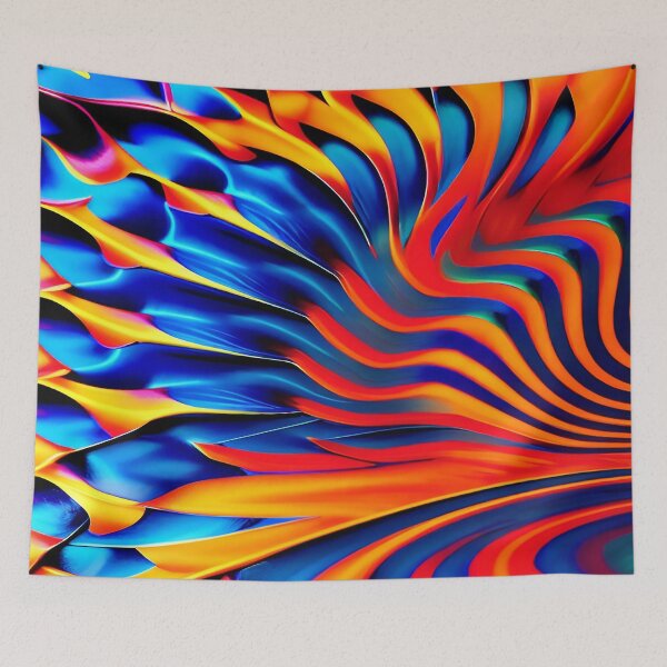 Item preview, Radiant Waves of Glowing Orange and Yellow Heat designed and sold by deniselynnimage.