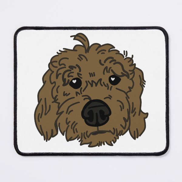 Item preview, Cute goldendoodle bust designed and sold by GnomelyDragon.