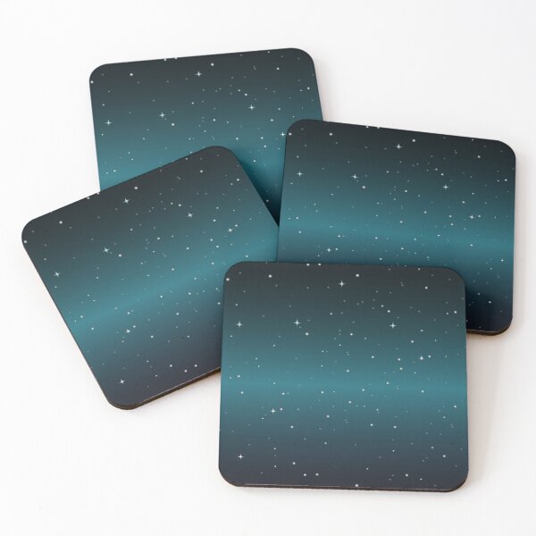 Item preview,  starry night sky, night sky illustration with shiny stars and snowfall isolated designed and sold by SabinArt.
