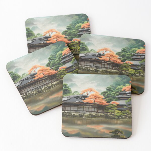 Item preview, View of Ancient Japan Fantasy  A Realistic Artwork 19 designed and sold by mythographiaart.