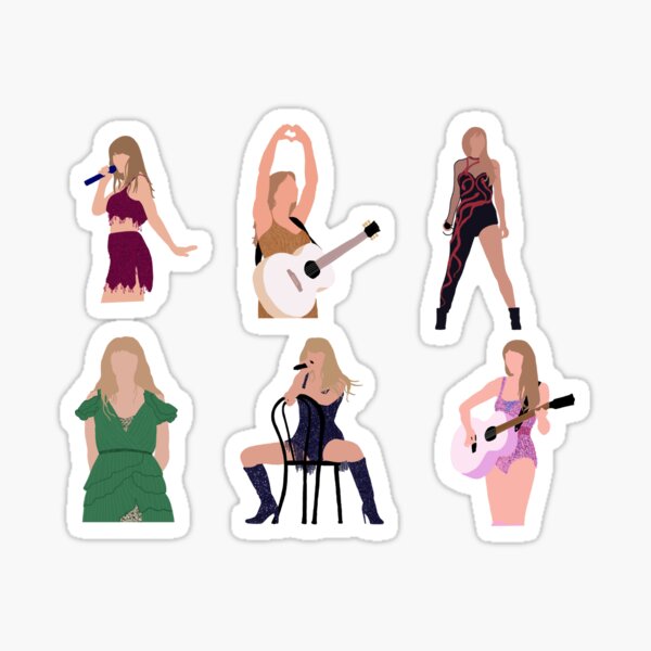 Taylor Swift Eras Tour Sticker Pack (medium or larger for best results) Sticker