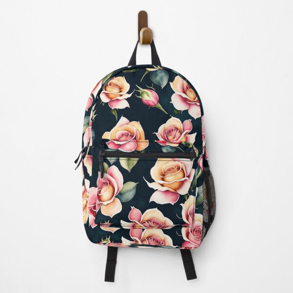 Item preview, Pink Peach Roses Garden - Flowers Pattern designed and sold by Digi Artworks Store.