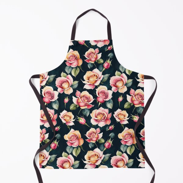 Item preview, Pink Peach Roses Garden - Flowers Pattern designed and sold by Digi Artworks Store.