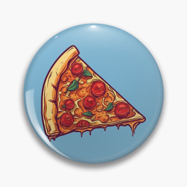 Artikelvorschau, Delicious Pizza Slice Tomato Basil Cartoon Style entworfen und verkauft von Arncil.
