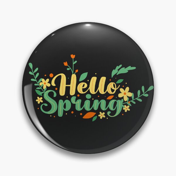 Item preview, Hello, Spring decorated with flowers and leaves. designed and sold by drawvia.