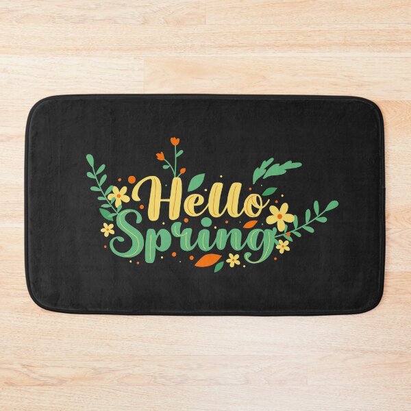 Item preview, Hello, Spring decorated with flowers and leaves. designed and sold by drawvia.