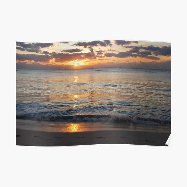 footprints in the sand Poster