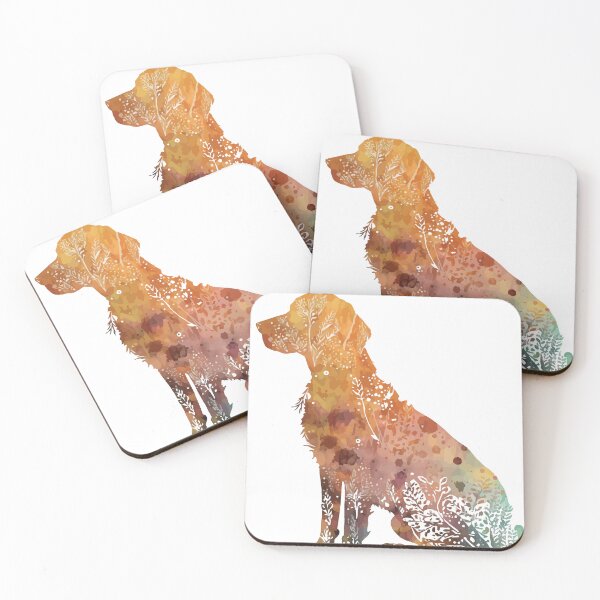 Item preview, A Dog Overlaid with Bohemian Pattern in Watercolor - Boho Animals designed and sold by GVRDesign.