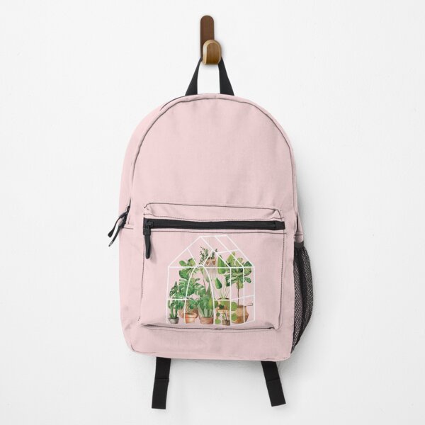 Item preview, Tropical House Plant Greenhouse on Pink designed and sold by Nature Hues.