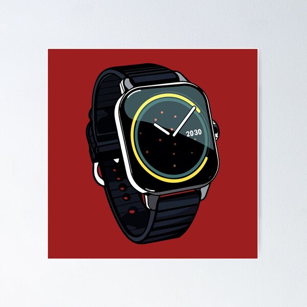 Item preview, Sleek and Stylish Smartwatch Cartoon Style designed and sold by Arncil.