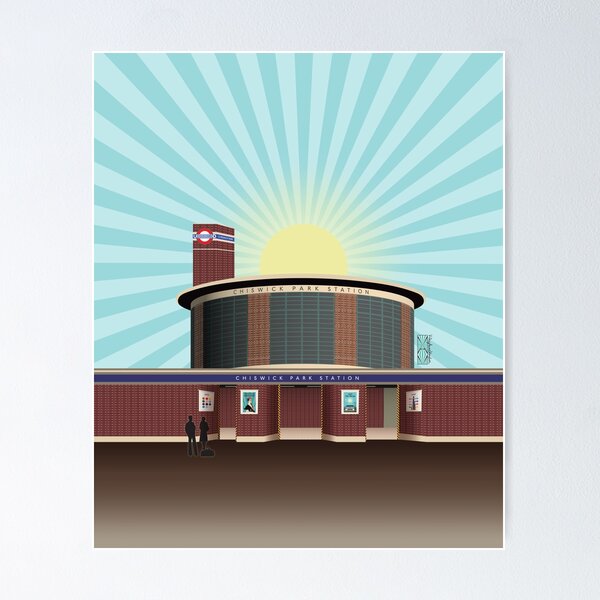 Item preview, Chiswick Park Art Deco London Underground Tube Station designed and sold by Vicky Anne Vaughan.