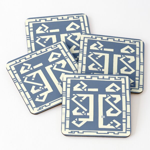 Item preview,   Decorative Vintage Navy Blue Greek Key Art designed and sold by Tamas Das.