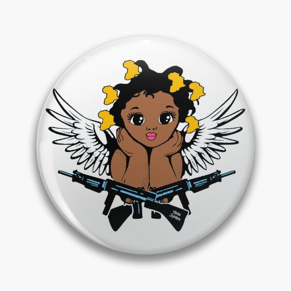 Item preview, African Angel; Baby Girl; designed and sold by StickerApe.