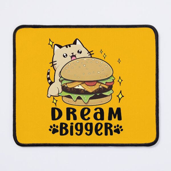 Item preview, Cat eating a burger for cat lovers and burger lovers designed and sold by Brushpalette888.