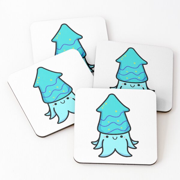 Item preview, Kawaii Blue Cuttlefish designed and sold by kawaiilife.