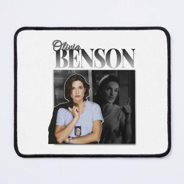 Item preview, Olivia Benson 90s Inspired Vintage Homage Black and White Version designed and sold by bunnStore.