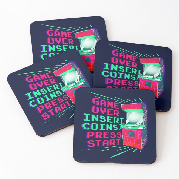 Item preview, game over - insert coin - press start designed and sold by Ric Gilar.