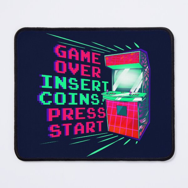Item preview, game over - insert coin - press start designed and sold by Ric Gilar.