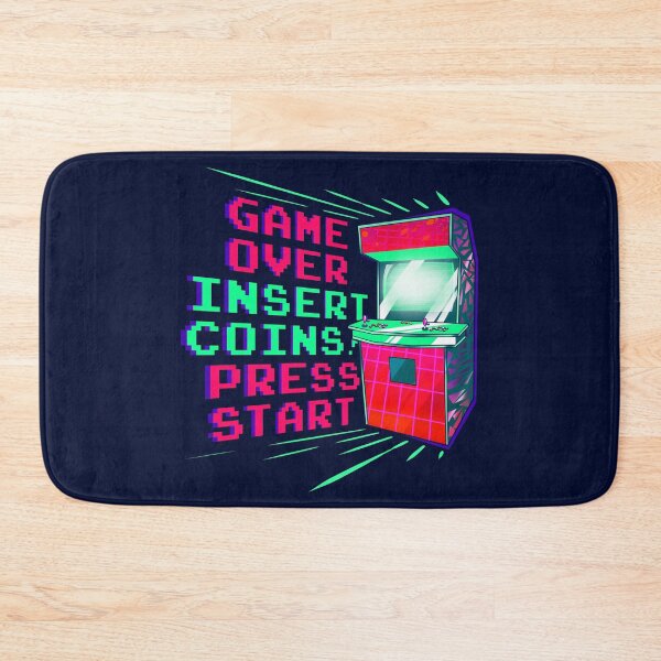 Item preview, game over - insert coin - press start designed and sold by Ric Gilar.