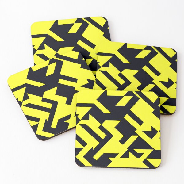 Item preview, Black and Yellow Abstract designed and sold by calibrit.
