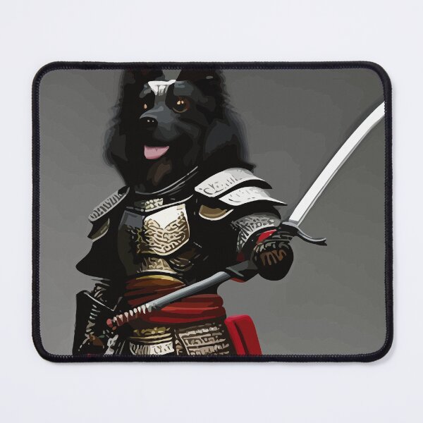 Item preview, Cool Dog Wearing Samurai Armor Holding Sword designed and sold by ArtisticAllure1.
