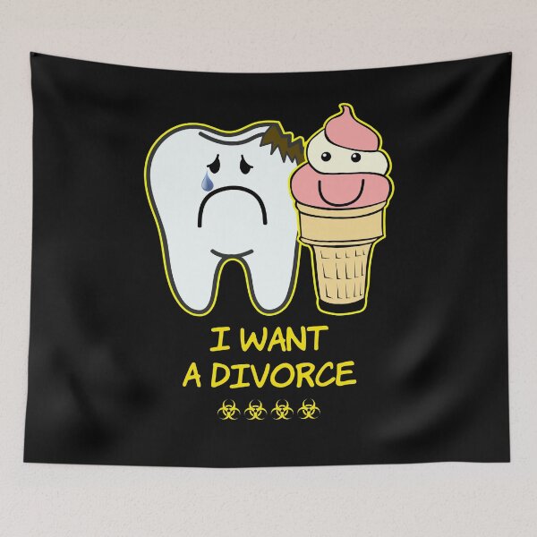 Item preview, 'I want a divorce' Couple Goals - Sarcasm Lovers Collection designed and sold by Ridiculam Toga.
