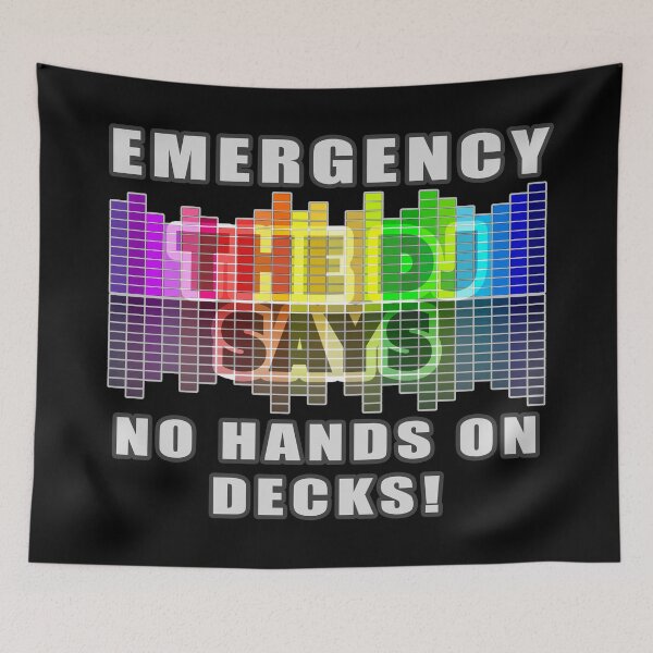 Item preview, DJ - No Hands On Decks! designed and sold by Fanarchist.