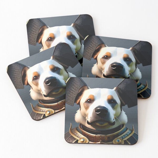 Item preview, Cool Dog Wearing Samurai Armor designed and sold by ArtisticAllure1.