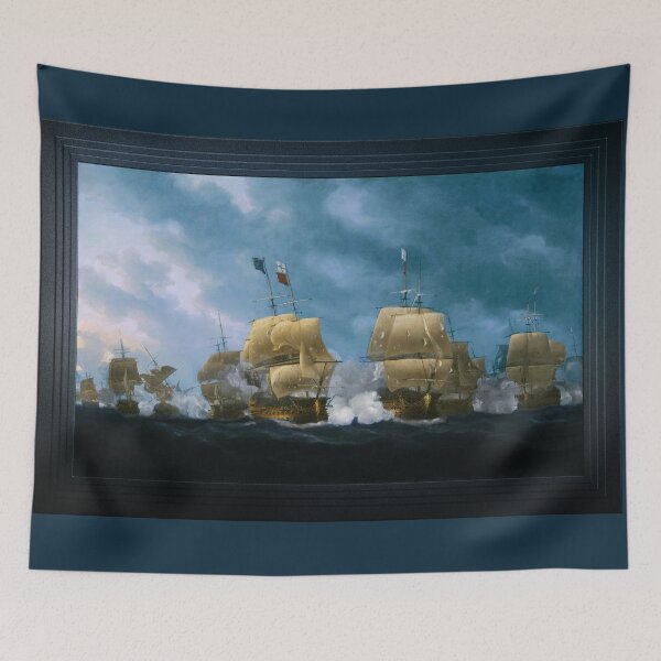 Item preview, The Battle of Quiberon Bay by Nicholas Pocock Remastered Xzendor7 Classical Art Old Masters Reproductions designed and sold by Xzendor7 Digital Art Creations.