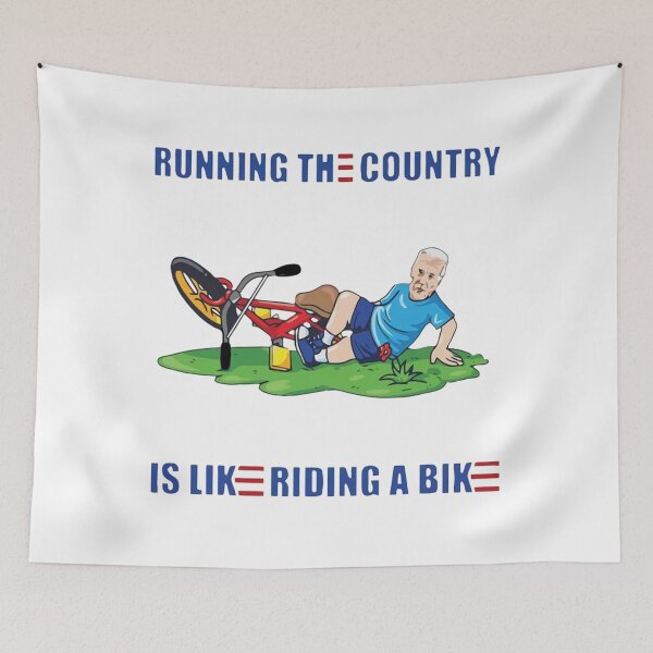 Item preview, Running The Country is Like Riding a Bike - Joe Biden Funny designed and sold by deddycahyadi.