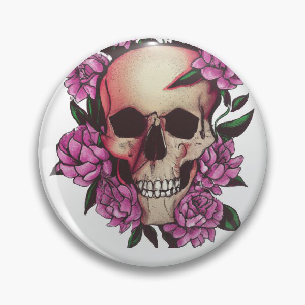 Item preview, Floral skull designed and sold by H1gh5.