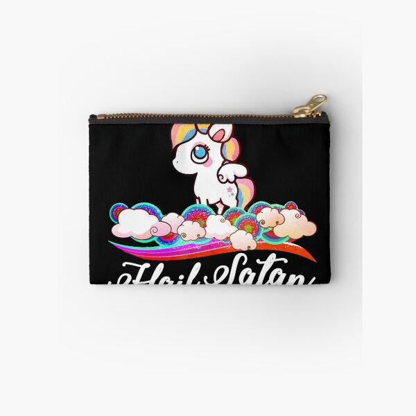 Item preview, Rainbow Unicorn Hail Satan Design designed and sold by GraphicRhythm.