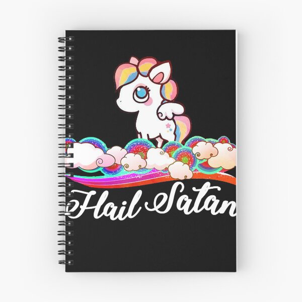 Item preview, Rainbow Unicorn Hail Satan Design designed and sold by GraphicRhythm.