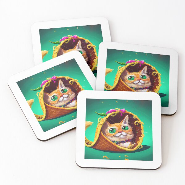 Item preview, A funny cat ​​got stuck in a Taco (1) designed and sold by pelletiermagda4.