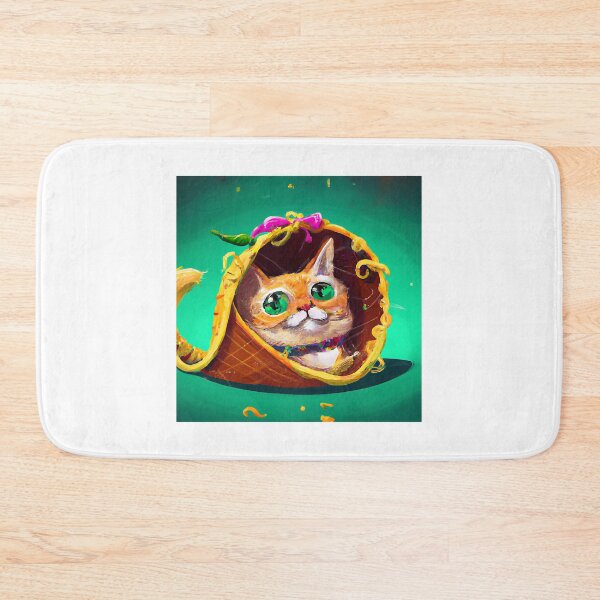 Item preview, A funny cat ​​got stuck in a Taco (1) designed and sold by pelletiermagda4.