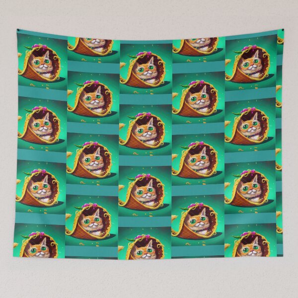 Item preview, A funny cat ​​got stuck in a Taco (1) designed and sold by pelletiermagda4.