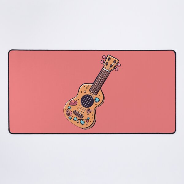 Artikelvorschau, Cute Ukulele with Stickers Cartoon Style entworfen und verkauft von Arncil.