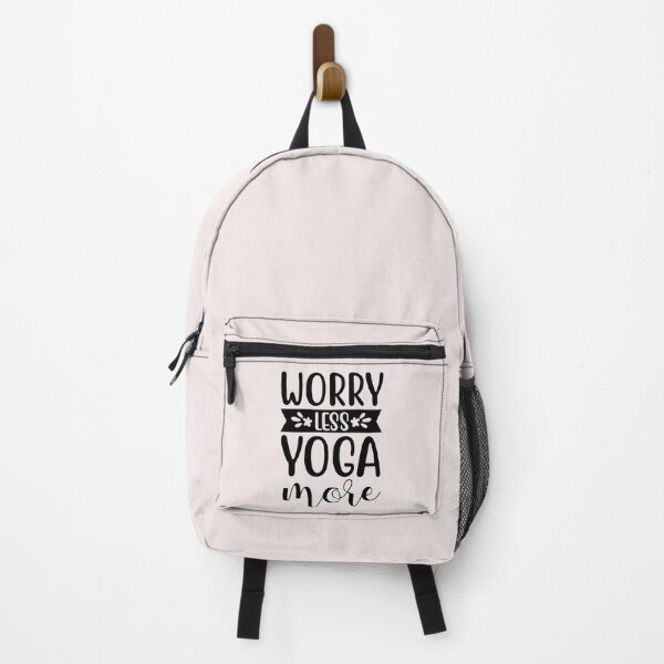 Item preview, Yoga Quote Worry Less Yoga More Motivational Saying designed and sold by SoccaTamam.