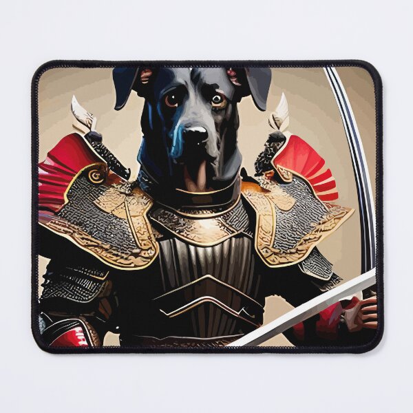 Item preview, Cool Dog Wearing Samurai Armor Holding Sword designed and sold by ArtisticAllure1.