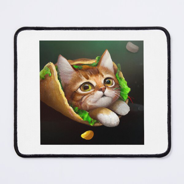 Item preview, A funny cat ​​got stuck in a Taco designed and sold by pelletiermagda4.