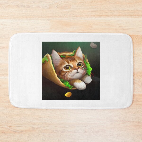 Item preview, A funny cat ​​got stuck in a Taco designed and sold by pelletiermagda4.