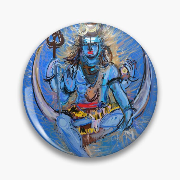 Item preview, lord shiva sitting on moon painting | lord shiva sitting on the moon painting  designed and sold by KARTICK DUTTA.