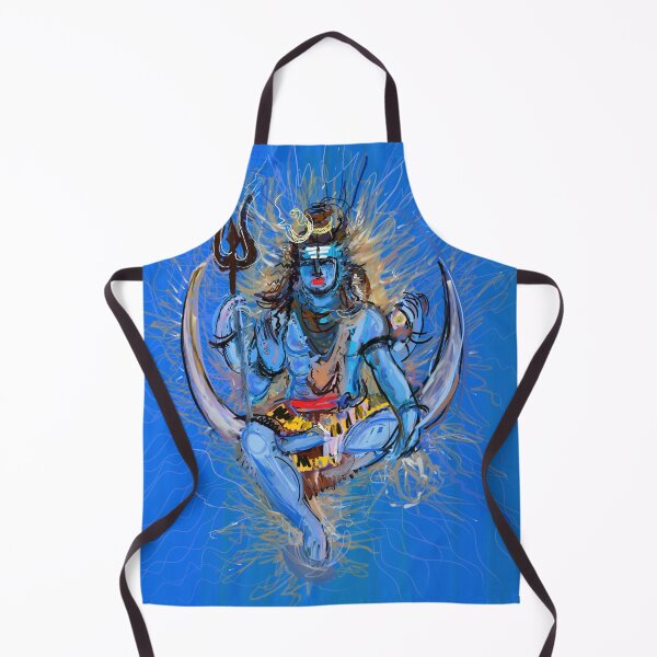 Item preview, lord shiva sitting on moon painting | lord shiva sitting on the moon painting designed and sold by KARTICK DUTTA.