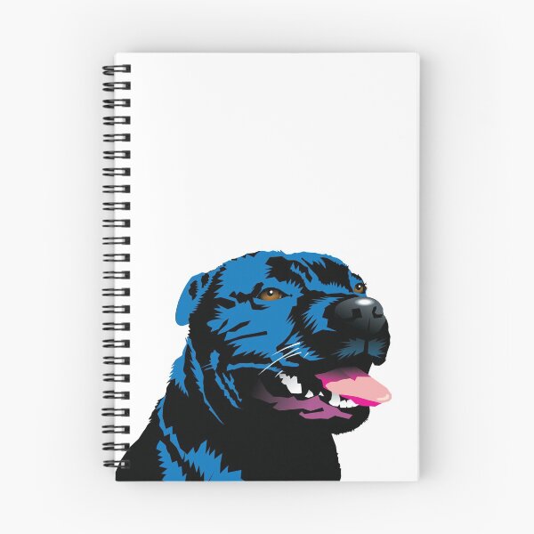 Item preview, Panting Dog Blue Staffordhire Terrier Staffy designed and sold by Bloomin'  Arty Families.
