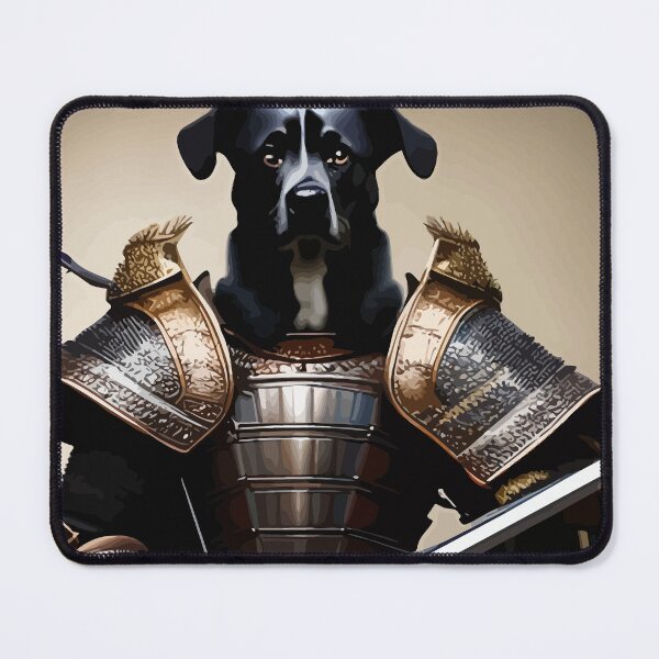 Item preview, Cool Dog Wearing Samurai Armor Holding Sword designed and sold by ArtisticAllure1.