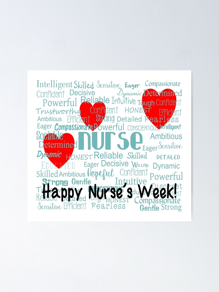 "Nurse Week Appreciation" Poster by gailg1957 | Redbubble