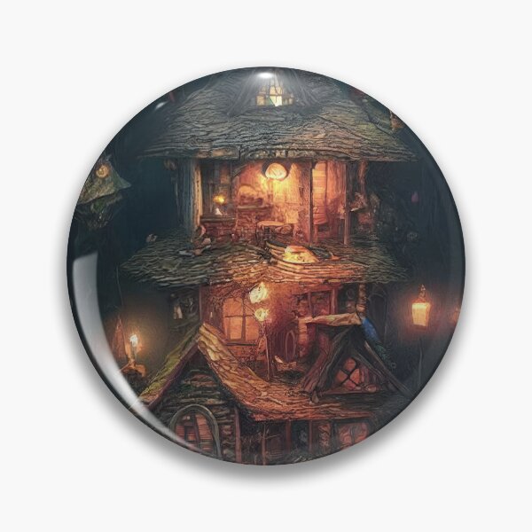 Item preview, Majestic world of magic Mushrooms and cute houses designed and sold by Piotrek0001.